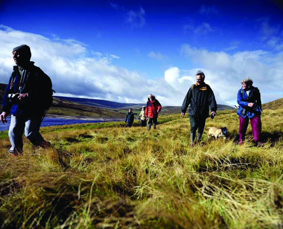 Image name 30 Walkers wakling the 5 image from the post 4 Nature Walks for the Seasons in Yorkshire.com.