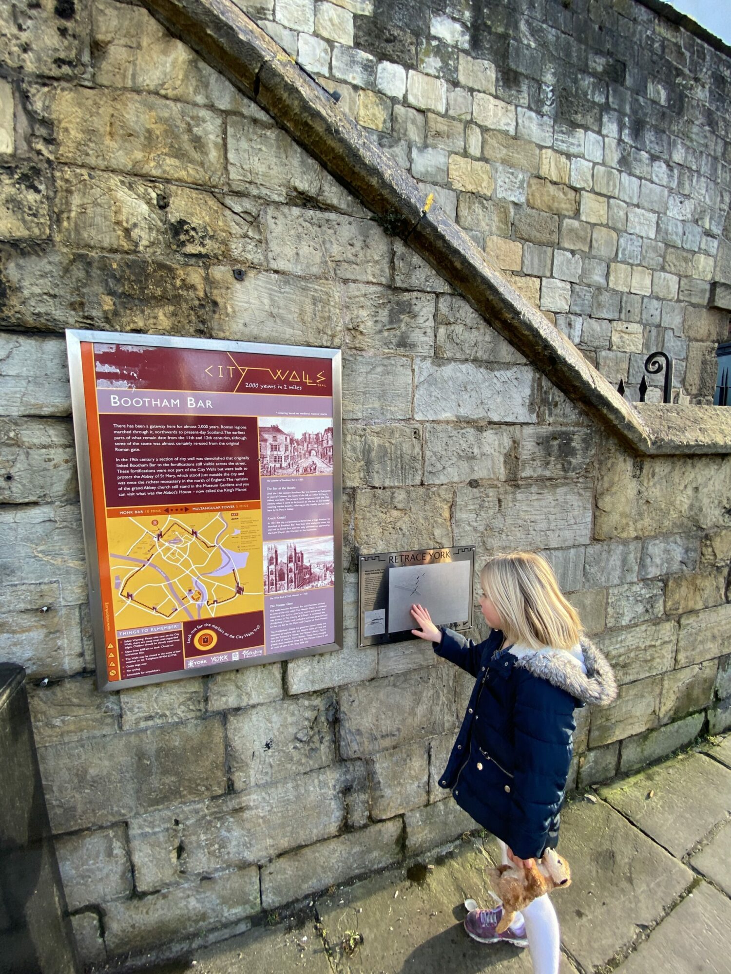 Walking around the York City Walls with Kids Post image 2 york-city-walls-kids