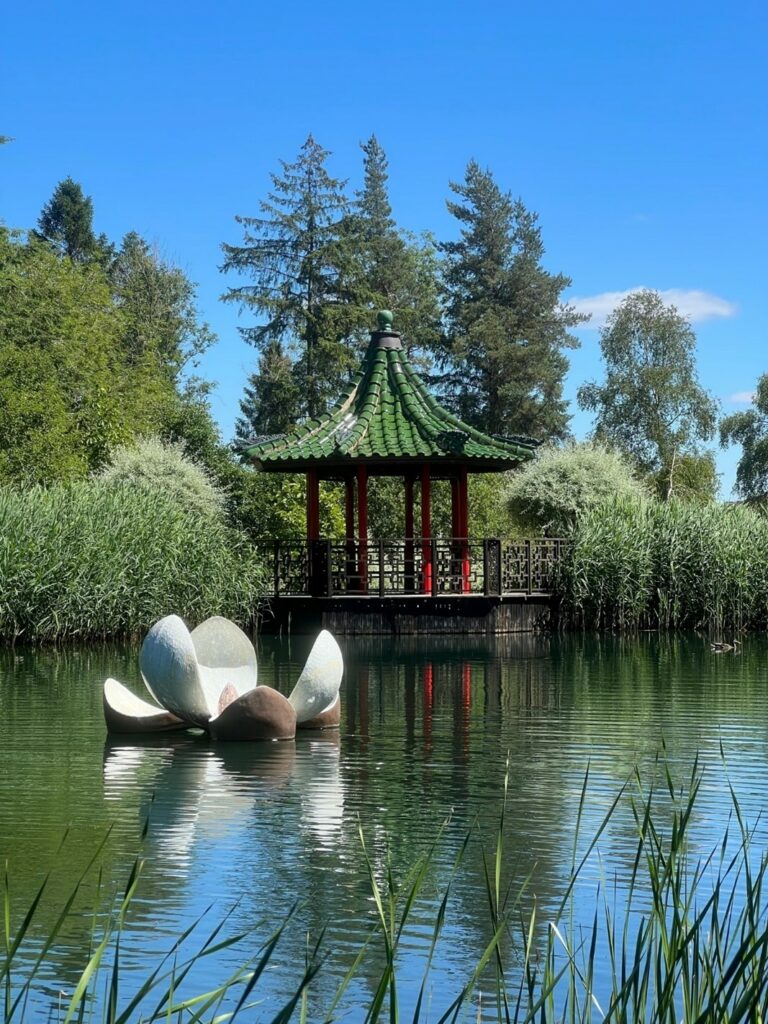 Visit Yorkshire Sculpture Park Visitor Attraction image 5 lake at Yorkshire sculpture park