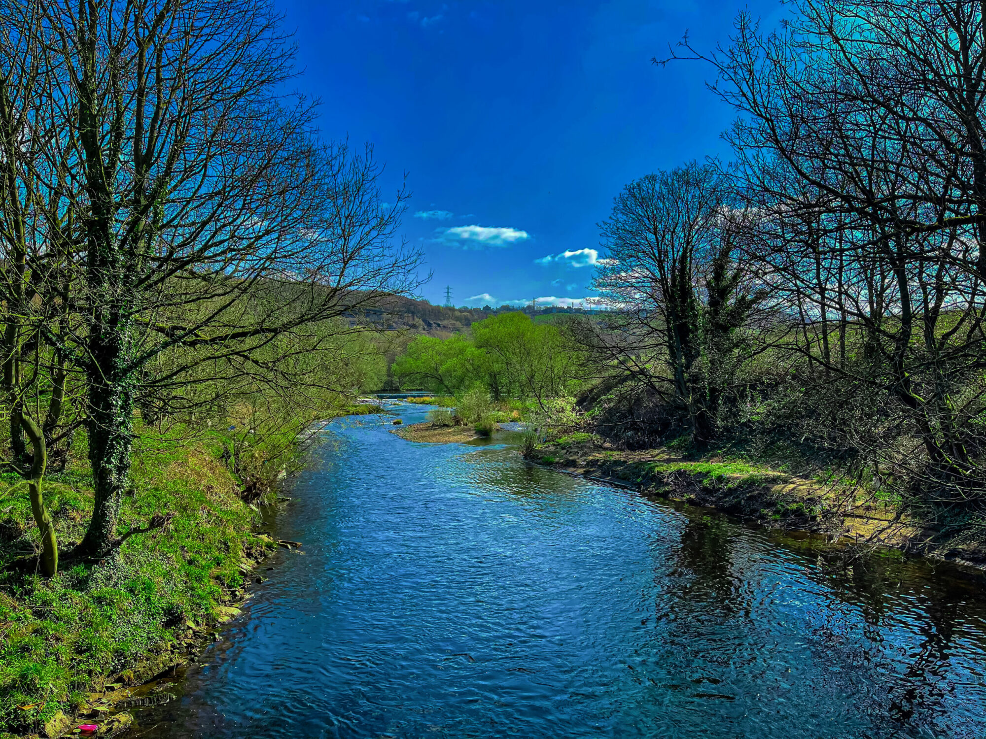 Cromwell Bottom Nature Reserve, Brighouse Walk Post image 3 Image name Weir from the bridge scaled the 3 image from the post Cromwell Bottom Nature Reserve, Brighouse Walk in Yorkshire.com.