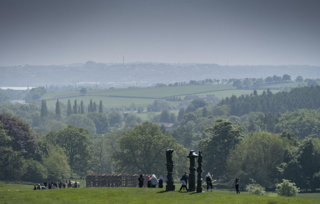 Visit Yorkshire Sculpture Park Visitor Attraction image 11 misty view of the park