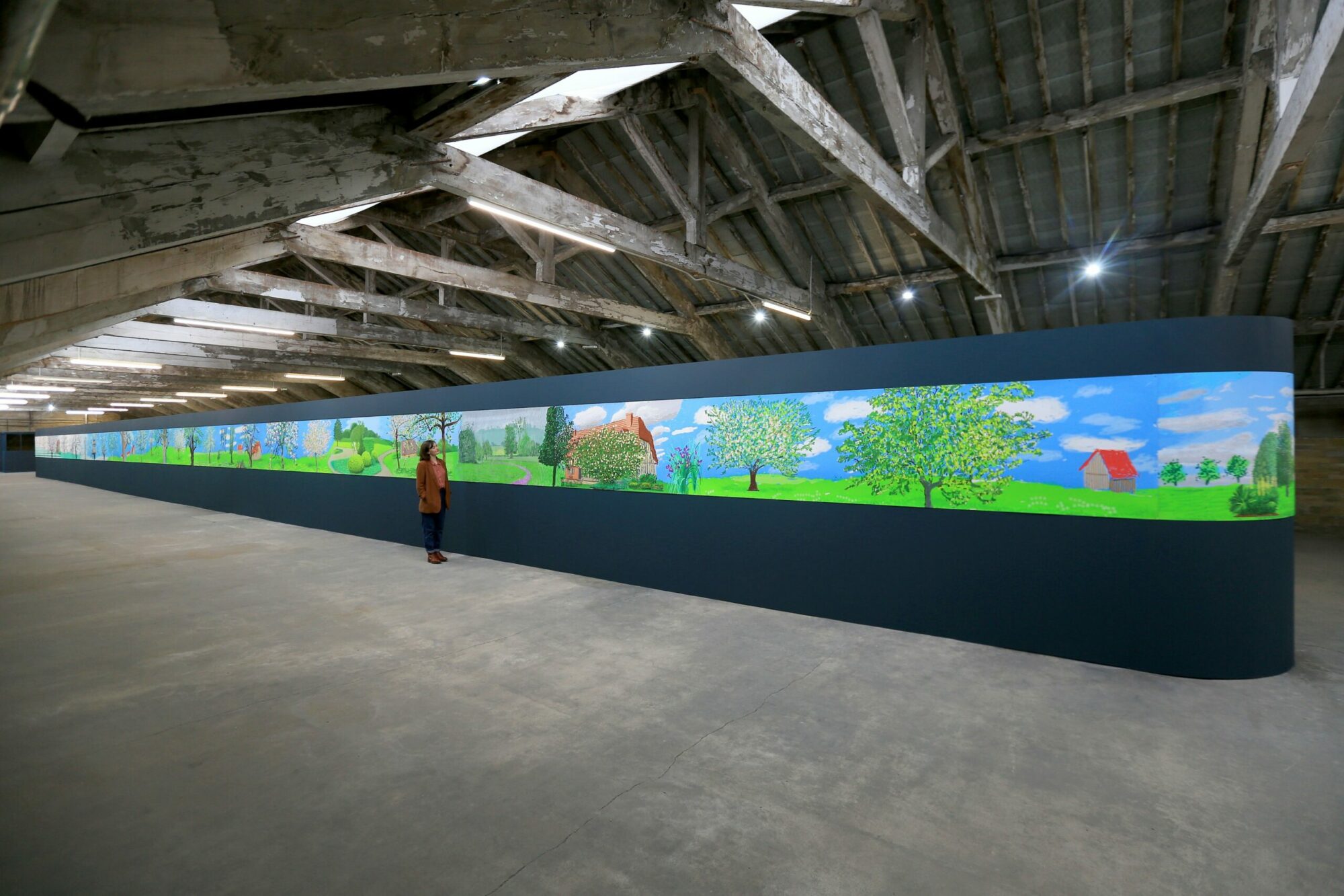 Image name a year in normandie david hockney salt mill installation scaled the 2 image from the post Amazing paintings on show in Yorkshire in Yorkshire.com.