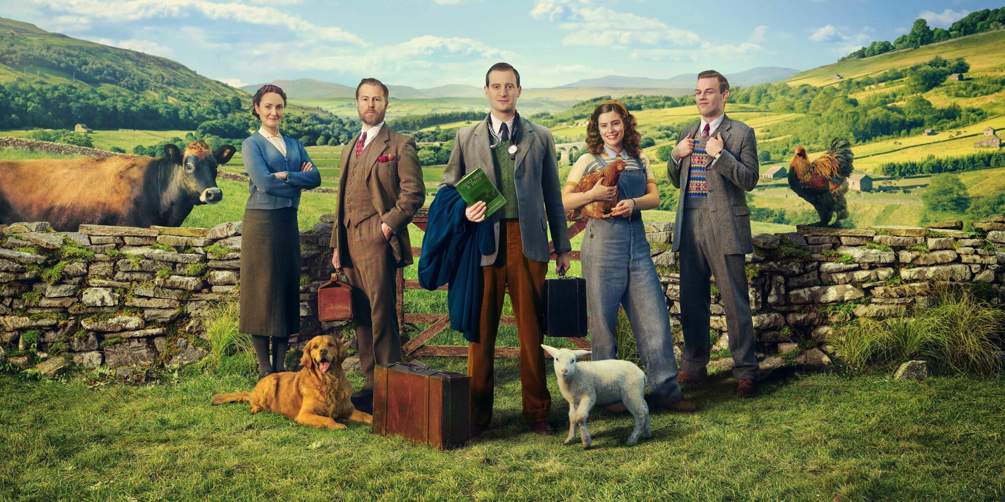 Image name all creatures great and small key art landscape highres the 12 image from the post Lights, Camera, Action... All Creatures Great and Small in Yorkshire.com.
