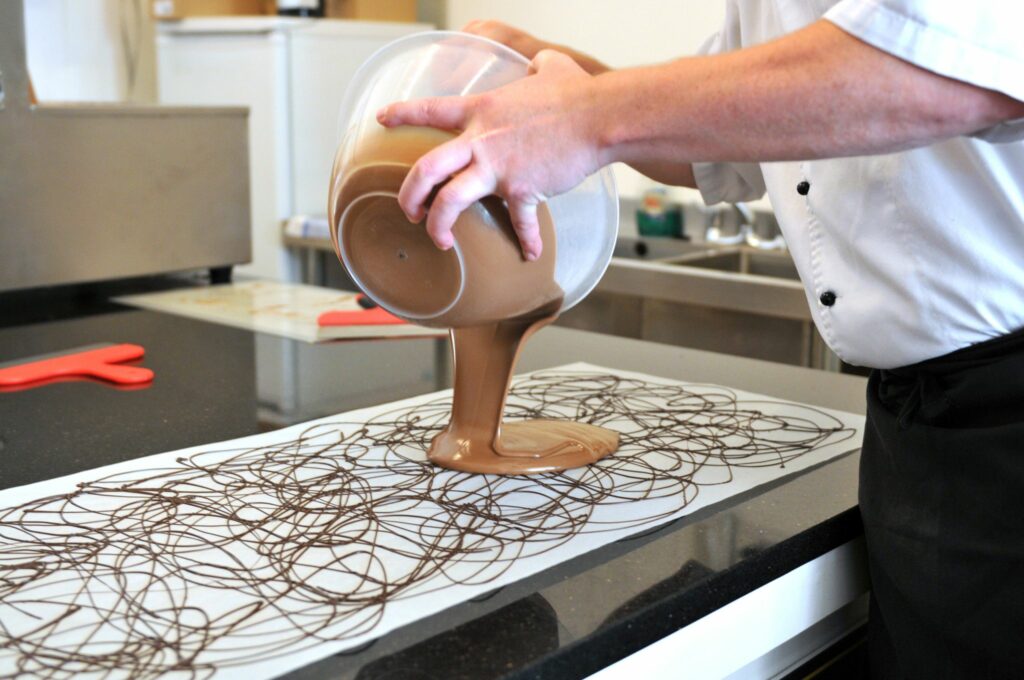 Image name crofts chocolates pouring out the 4 image from the post Celebrate chocolate in Yorkshire in Yorkshire.com.