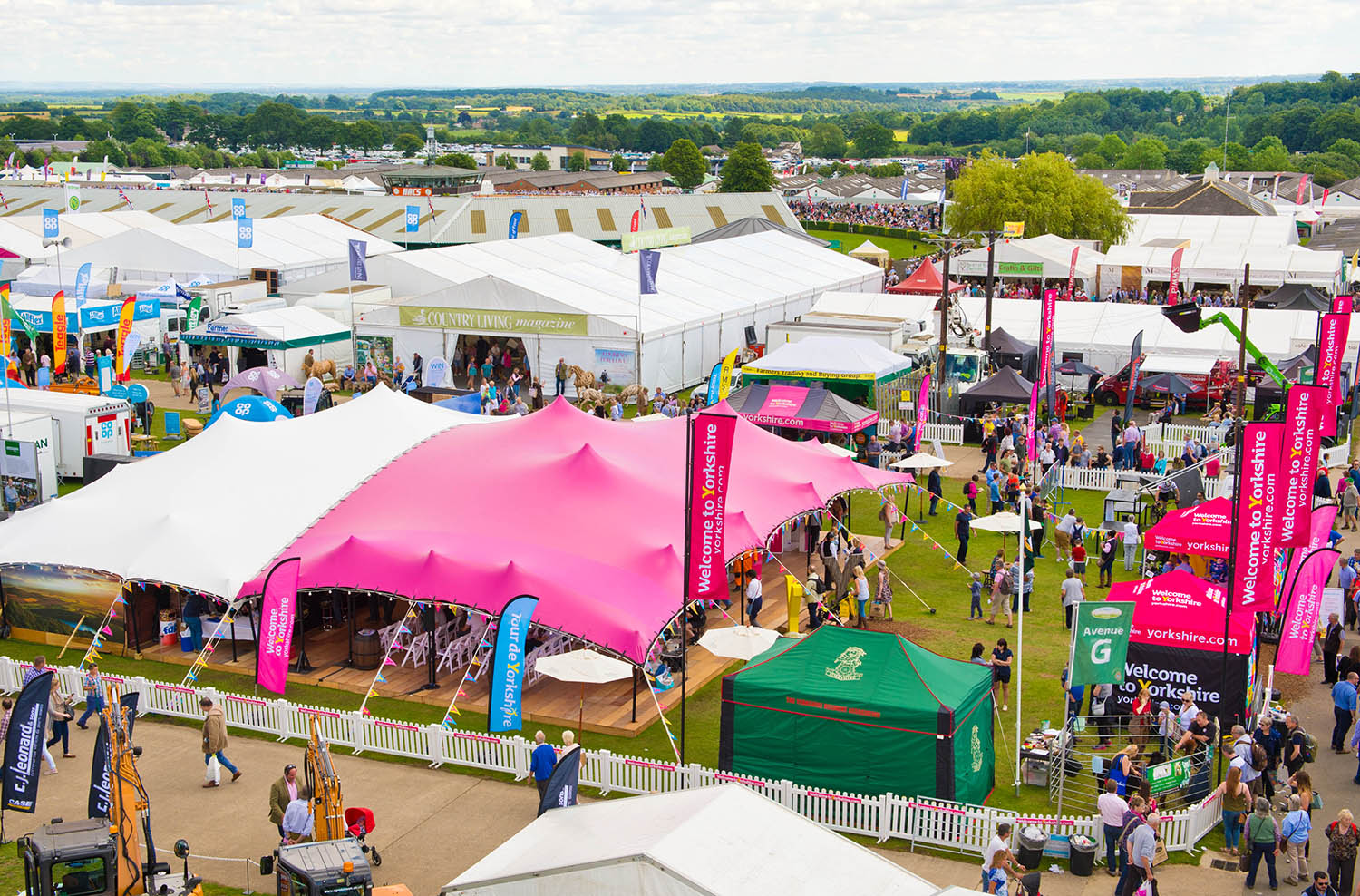Image name great yorkshire show aerial shot the 7 image from the post Exploring Yorkshire's Agricultural Shows in Yorkshire.com.