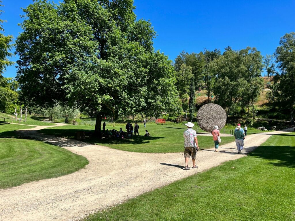 Visit Yorkshire Sculpture Park Visitor Attraction image 4 people walking in Yorkshire sculpture park