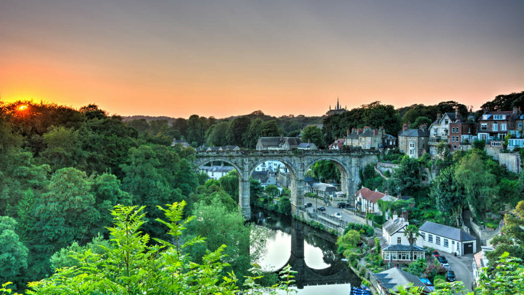 Knaresborough Page image 1 Knaresborough at sunset