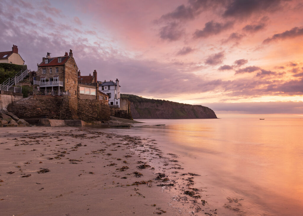 Image name robin hoods bay red dawn the 2 image from the post Kick off the New Year with a visit to a Yorkshire beach in Yorkshire.com.