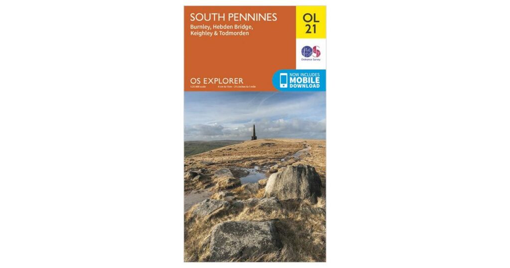 Image name south pennines os map the 5 image from the post Bronte Parsonage Museum Walk in Yorkshire.com.