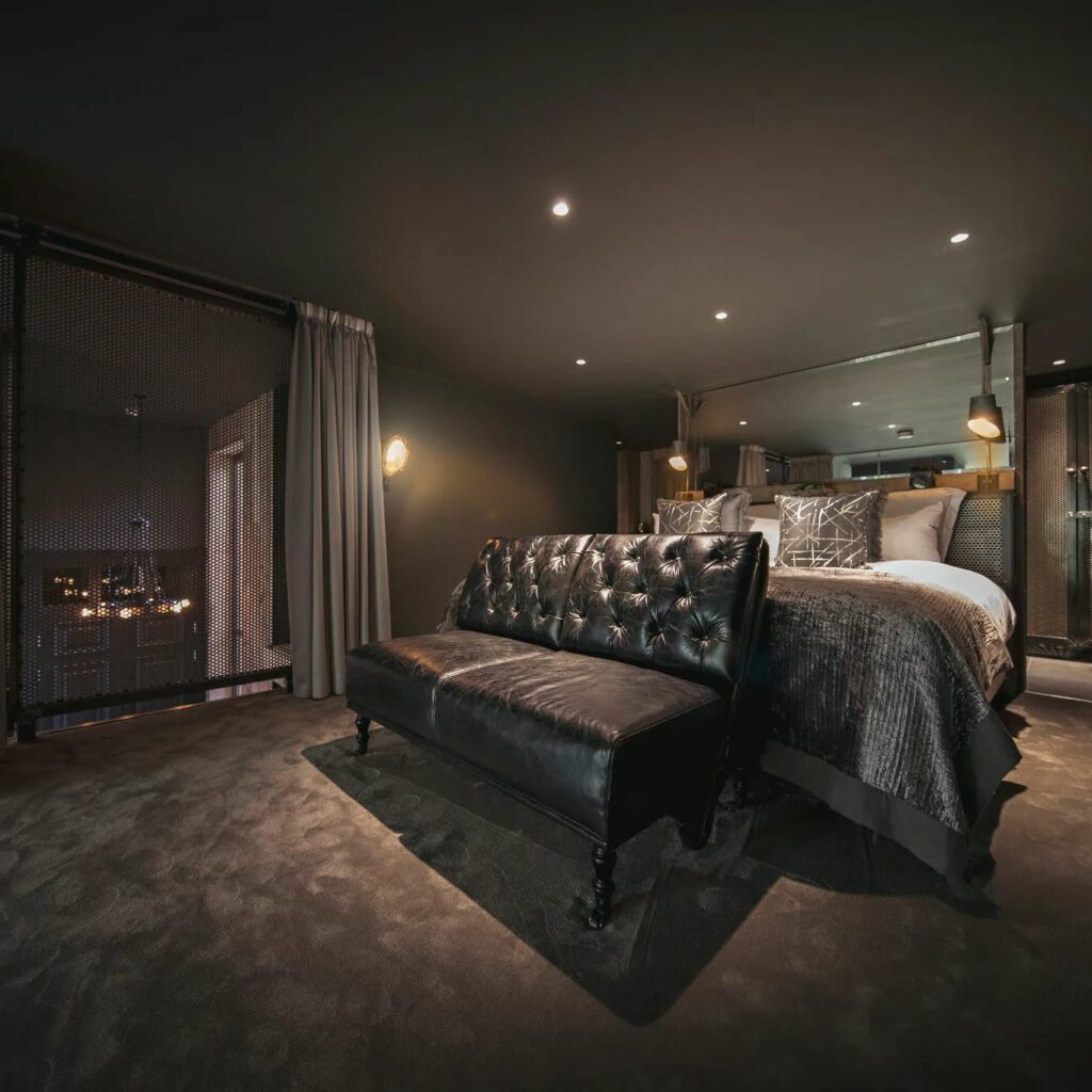 Enchanting Escapes Post image 3 Image name the bells leeds grey bedroom the 2 image from the post Enchanting Escapes in Yorkshire.com.