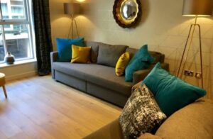 Picture of Central York Blue Sofa - parking sometimes available