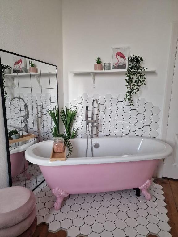 The Pink Bath Pad - 3 bedroom seaside apartment Pets allowed New Accommodation image 1 The Pink Bath Pad - 3 bedroom seaside apartment Pets allowed New image one