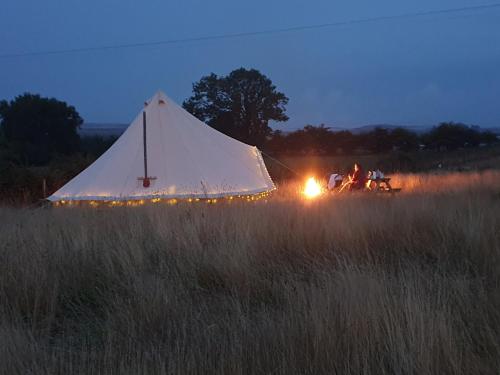 Luxury 5m bell tent with log burner near Whitby image three