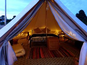 Luxury 5m bell tent with log burner near Whitby image two