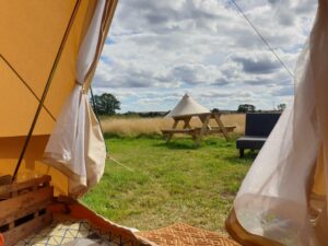 Picture of Luxury 5m bell tent with log burner near Whitby