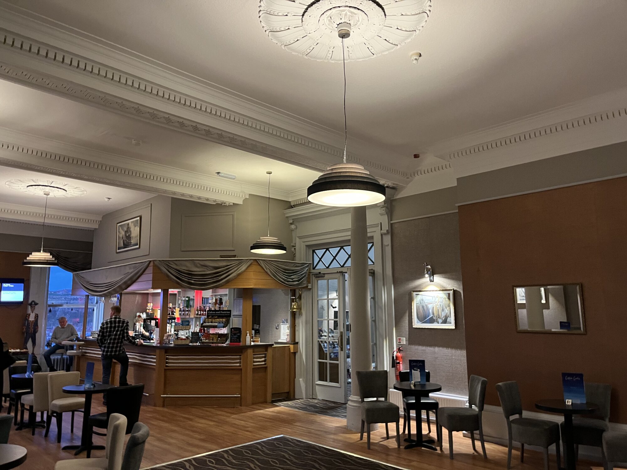 The Royal Hotel Whitby Accommodation image 1 Image name captain cooks bar restaurant royal hotel interior welcome to yorkshire the 1 image from the post The Royal Hotel Whitby in Yorkshire.com.
