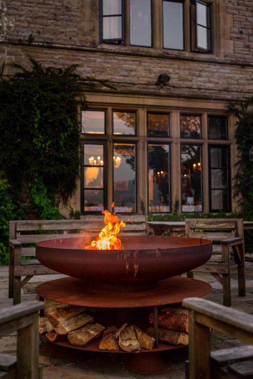 Simonstone Hall Hotel Accommodation image 4 Image name firepits outside simonstone hall yorkshire dales the 2 image from the post Simonstone Hall Hotel in Yorkshire.com.