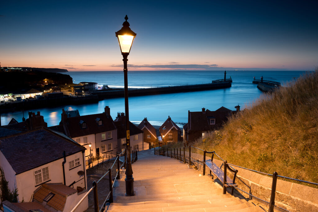 Bram Stoker's visit to Whitby Post image 2 Image name steps at whitby dusk the 2 image from the post Bram Stoker's visit to Whitby in Yorkshire.com.