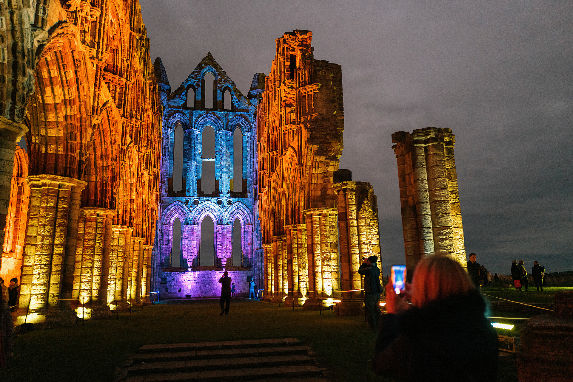 North Yorkshire Page image 5 Whitby Abbey lit up