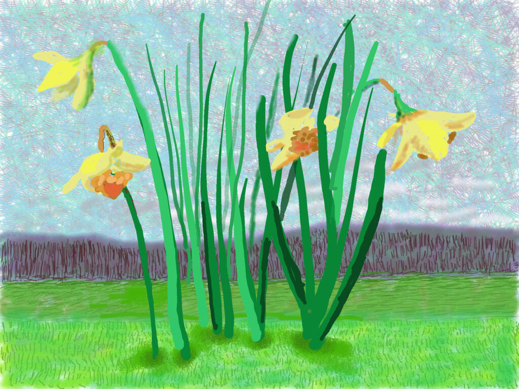 Hockney in Spring Post image 2 Image name do remember they cant cancel the spring 2020 ipad drawing david hockney the 2 image from the post Hockney in Spring in Yorkshire.com.