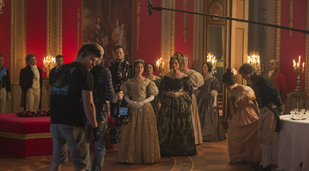 ITV's "Victoria" filming locations in Yorkshire Post image 1 Behind the scenes filming Victoria in Yorkshire