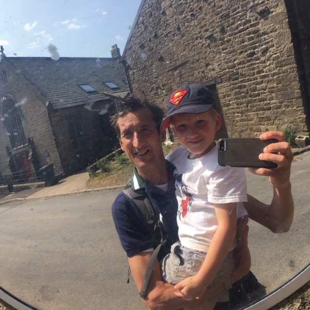 Generation Games Post image 3 Image name rob walker pic selfie with child the 3 image from the post Generation Games in Yorkshire.com.