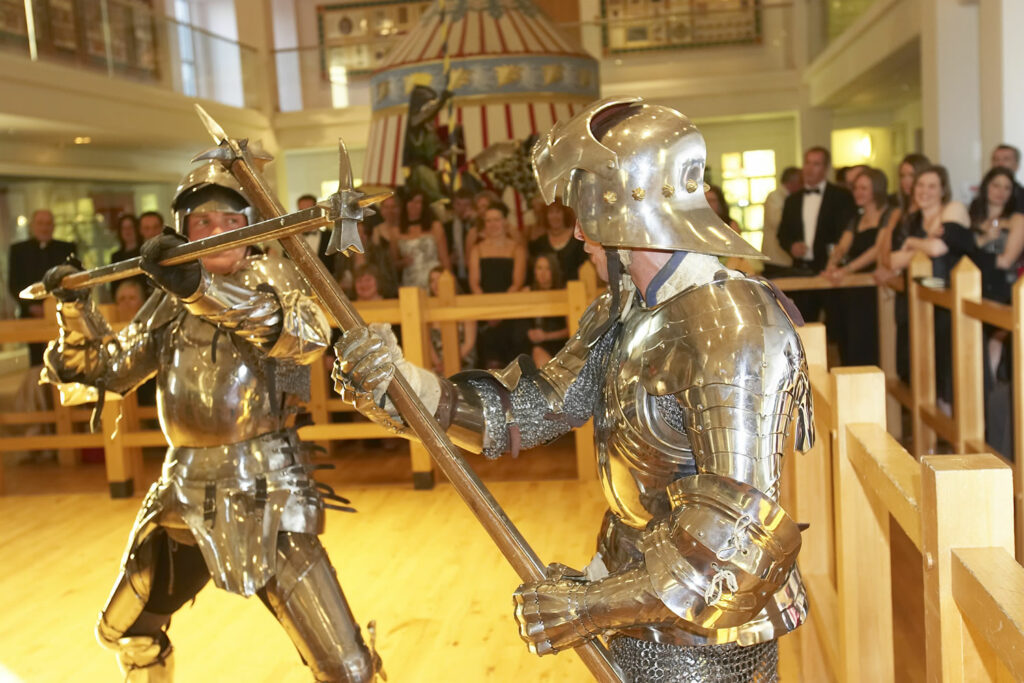 Military Heritage in Yorkshire Post image 1 Armoured soldiers gihting at Royal Armouries Leeds