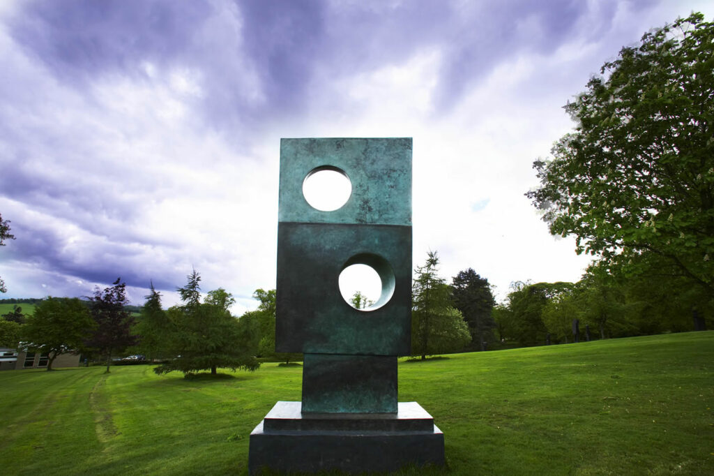 Visit Yorkshire Sculpture Park Visitor Attraction image 1 Yorkshire sculpture park, rectangle sculpture in parkland