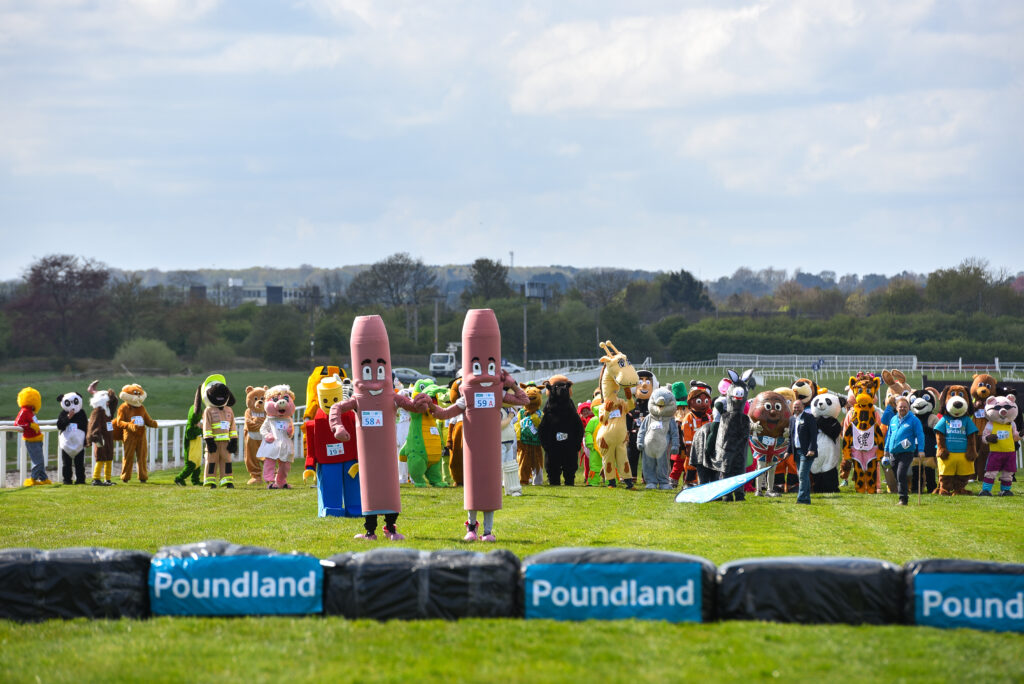 Wetherby Racecourse Visitor Attraction image 11 Image name 240422 Mascot Race 0759 the 11 image from the post Wetherby Racecourse in Yorkshire.com.