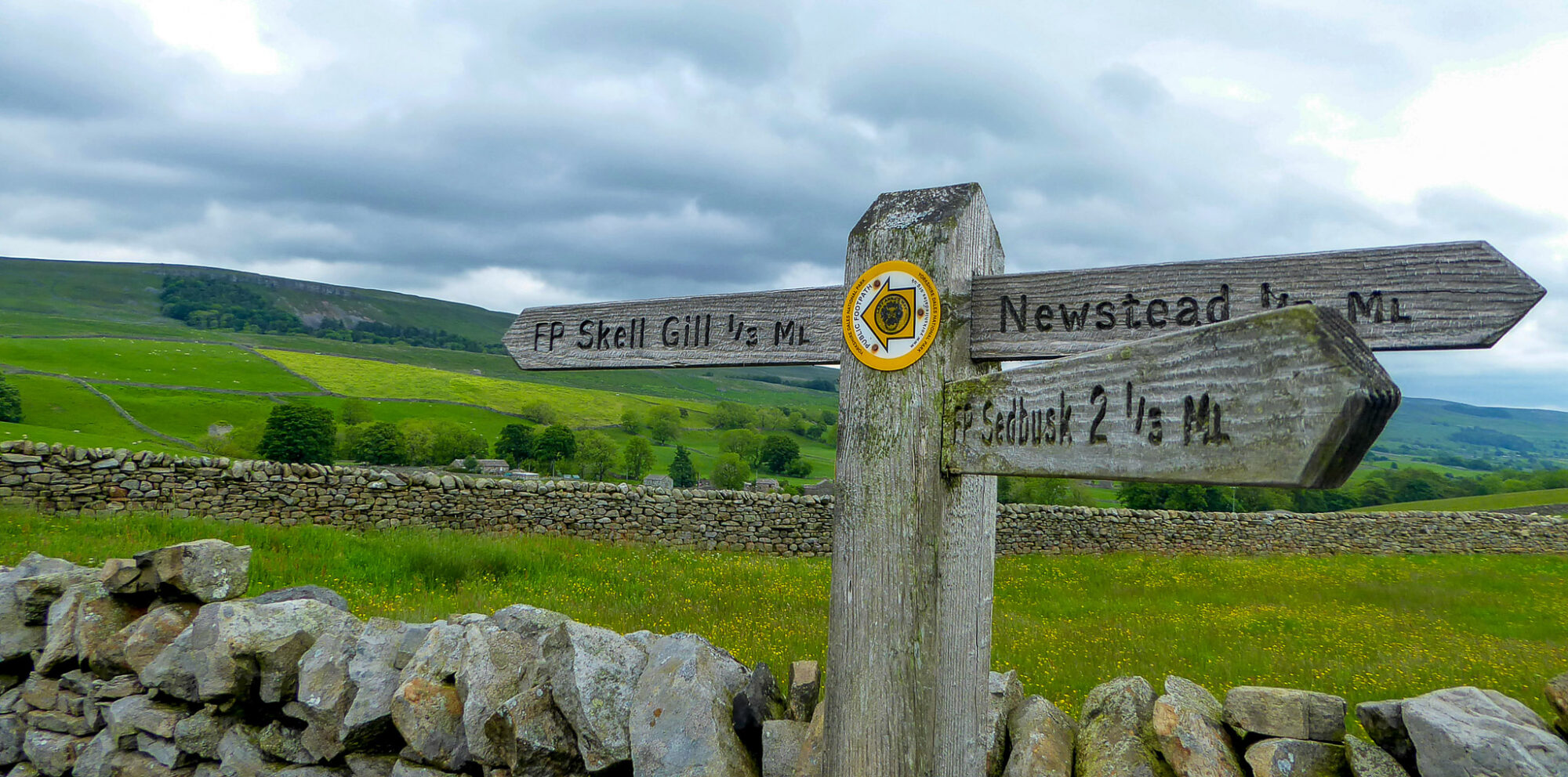 Image name sedbusk signpost yorkshire dales the 18 image from the post The Lady Anne Way Walk in Yorkshire.com.