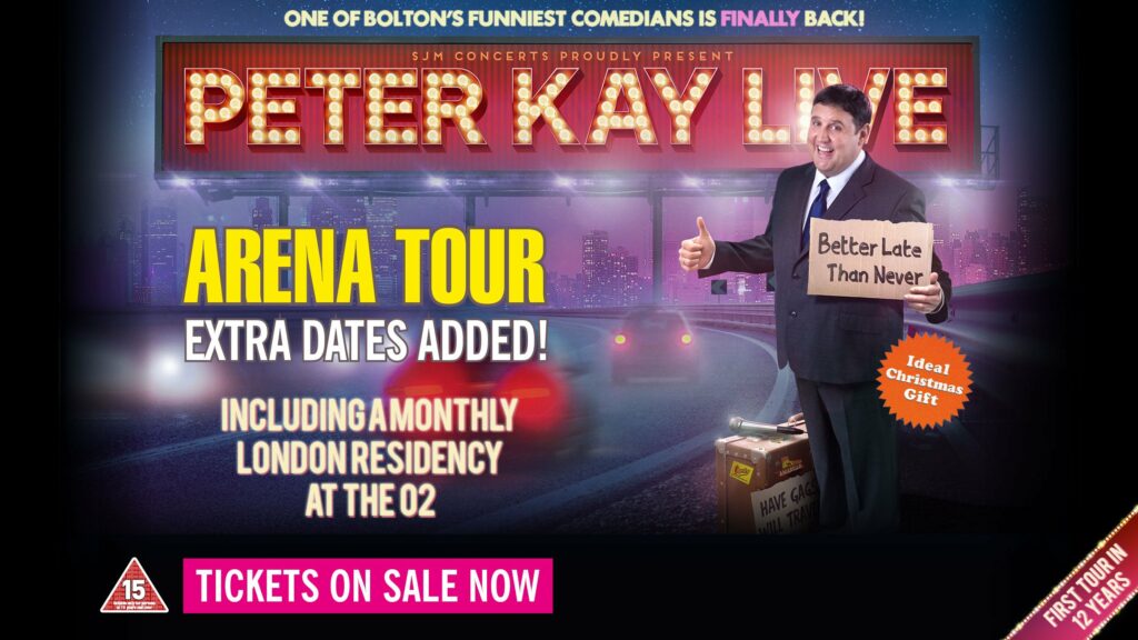 Weekly Newsletter - Friday 24th February 2023 Post image 3 Image name Peter Kay the Gallery at First Direct Arena Leeds the 1 image from the post Weekly Newsletter - Friday 24th February 2023 in Yorkshire.com.