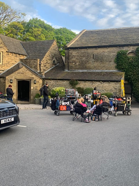 Where Happy Valley is filmed in Yorkshire - locations, venues and studios Post image 23 Image name crew filming happy valley holdsworth house hotel the 15 image from the post Where Happy Valley is filmed in Yorkshire - locations, venues and studios in Yorkshire.com.