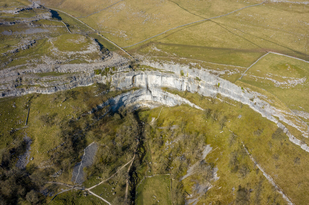 Malham Page image 1 malham cove aerial drone shot