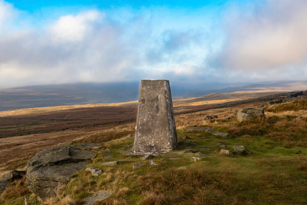 Image name conistone dib trig point upper wharfedale yorkshire the 3 image from the post Walk: Kettlewell and Conistone in Yorkshire.com.