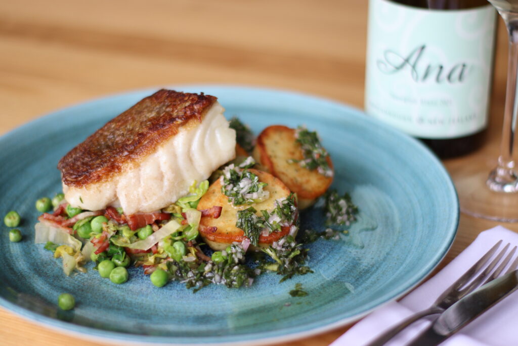 The Fell Restaurant Visitor Attraction image 5 Image name The Devonshire Fell New Chef July 2022 Cod Herb Gnocci French Style Peas Tarragon Dressing 1 the 5 image from the post The Fell Restaurant in Yorkshire.com.