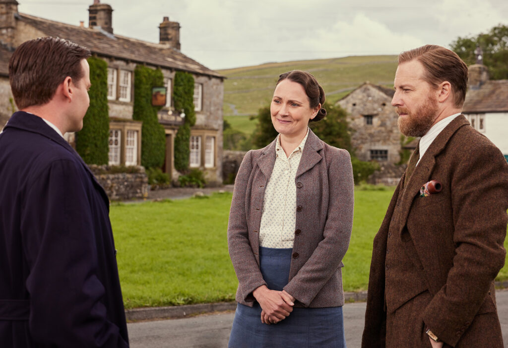 First look at fourth series of All Creatures Great and Small Post image 4 Image name All Creatures Great and Small Season 4 FIRST LOOK 4 L James Herriot M Mrs Hall R Seigfried Farnon the 4 image from the post First look at fourth series of All Creatures Great and Small in Yorkshire.com.