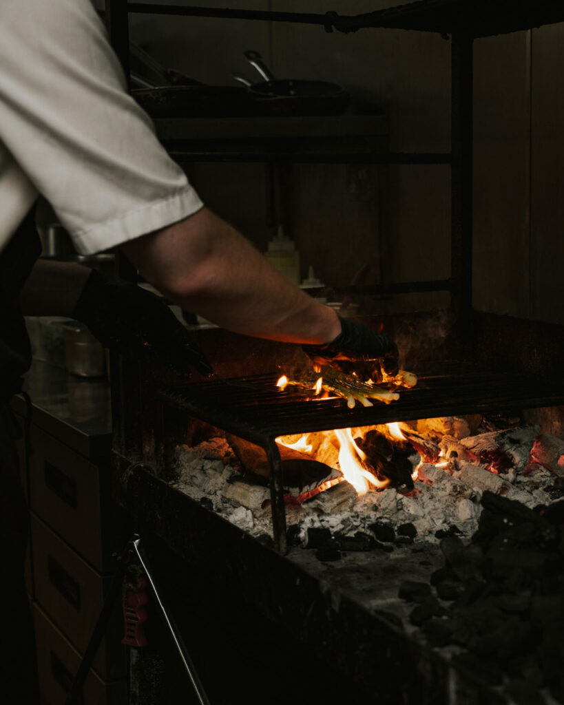 Giveaway: Meal for Two at Forage Bar & Kitchen, York Post image 11 Image name Forage York Charred baby leeks cooked over fire the 11 image from the post Giveaway: Meal for Two at Forage Bar & Kitchen, York in Yorkshire.com.