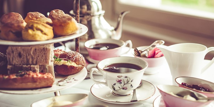 Special offers: Afternoon Tea in York and Stately Home Stay Post image 2 Image name afternoon tea bedern hall york the 2 image from the post Special offers: Afternoon Tea in York and Stately Home Stay in Yorkshire.com.