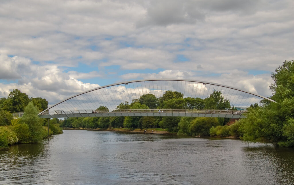 Walk: York Millennium Bridge to the York Designer Outlet Post image 1 Image name millenium bridge footbridge york the 1 image from the post Walk: York Millennium Bridge to the York Designer Outlet in Yorkshire.com.