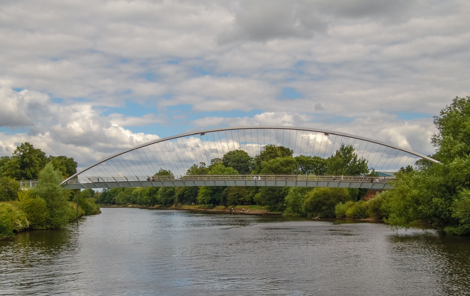 Image name millenium bridge footbridge york the 30 image from the post Walk: York Millennium Bridge to the York Designer Outlet in Yorkshire.com.