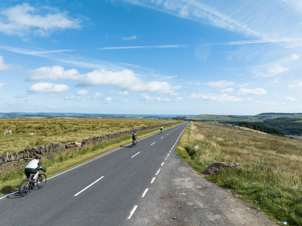 Walk: Scammonden Reservoir Post image 3 Image name scammonden cyclists west yorkshire the 3 image from the post Walk: Scammonden Reservoir in Yorkshire.com.