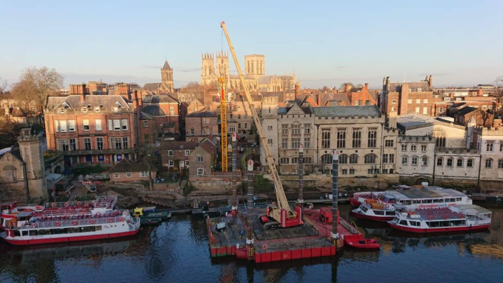 Arup’s York Guildhall Refurbishments shortlisted for 2023 Structural Awards Post image 3 Image name york guildhall refurbishments crane river ouse yorkshire the 3 image from the post Arup’s York Guildhall Refurbishments shortlisted for 2023 Structural Awards in Yorkshire.com.