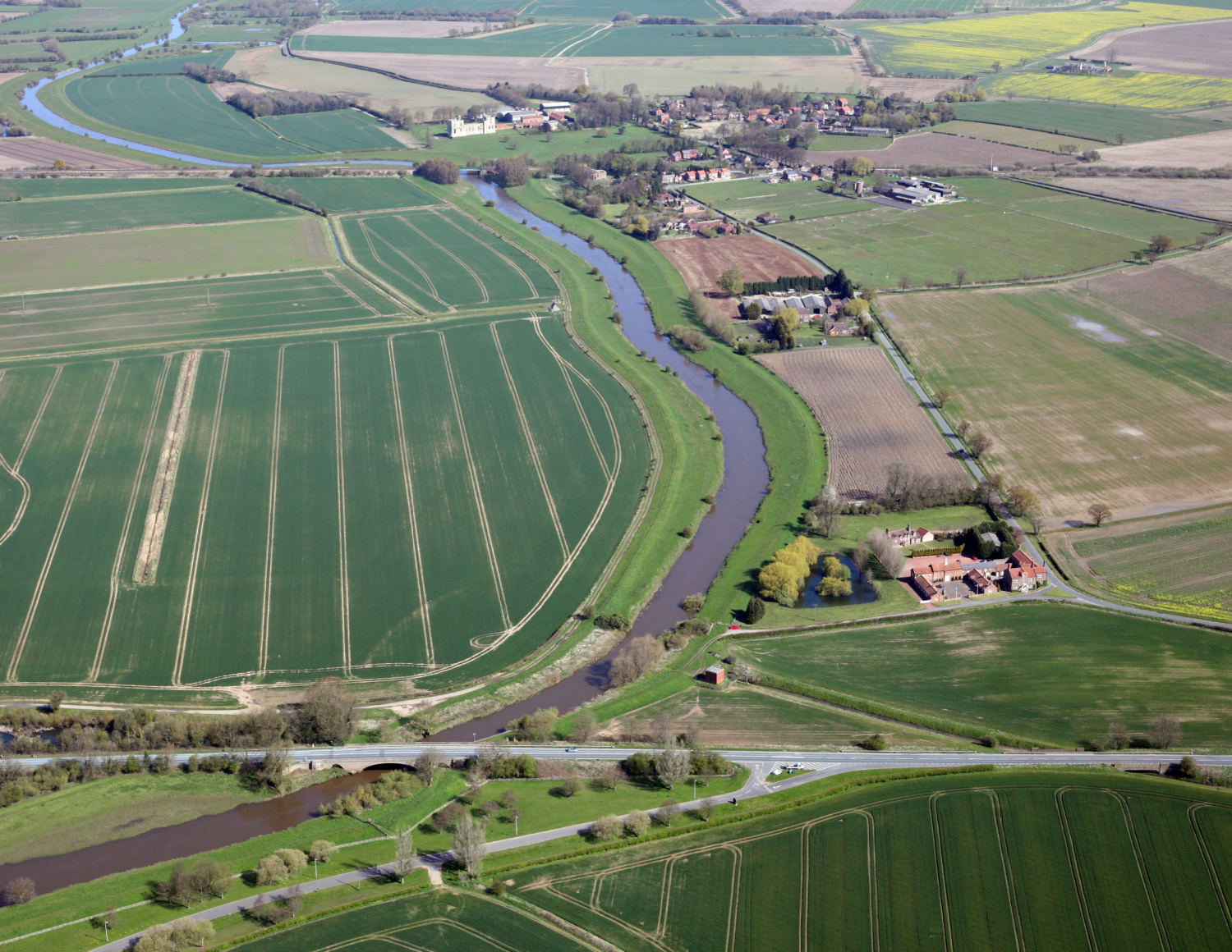 Image name river derwent aerial east yorkshire the 9 image from the post Menthorpe in Yorkshire.com.