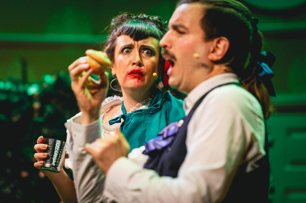 Giveaway: 2 Tickets to The Importance of Being... Earnest? at Victoria Theatre, Halifax on 18th November Post image 1 Image name smudged lipstick the importance of being earnest halifax the 1 image from the post Giveaway: 2 Tickets to The Importance of Being... Earnest? at Victoria Theatre, Halifax on 18th November in Yorkshire.com.