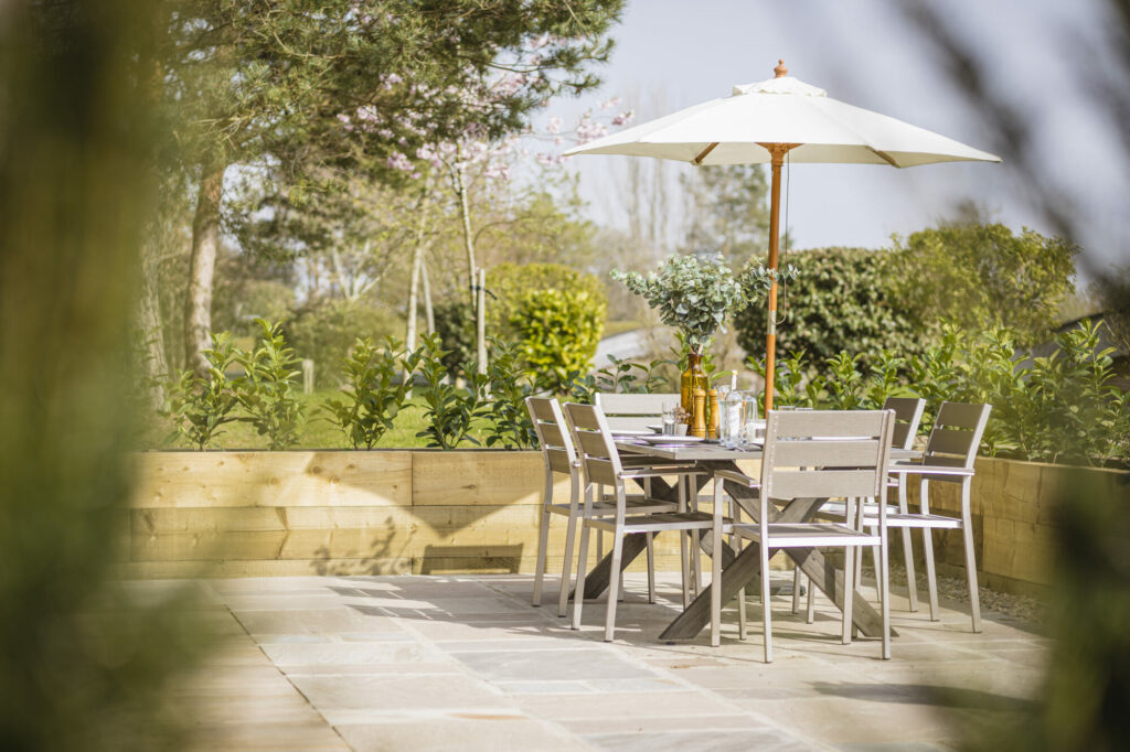 Image name holiday at home jules cabin outdoor terrace 1 the 5 image from the post Newsletter - Friday 1st December 2023 in Yorkshire.com.