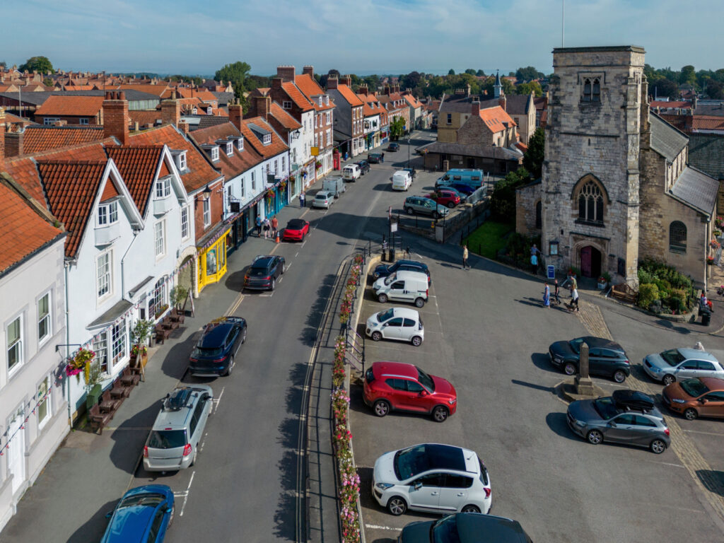 Walk: Malton and Broughton Lane Post image 1 Image name malton north yorkshire aerial view town centre the 1 image from the post Walk: Malton and Broughton Lane in Yorkshire.com.