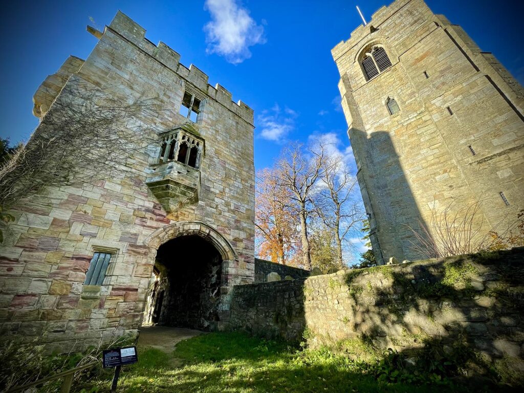 Newsletter - Friday 17th November 2023 Post image 2 Image name marmion tower blue sky west tanfield north yorkshire the 2 image from the post Newsletter - Friday 17th November 2023 in Yorkshire.com.