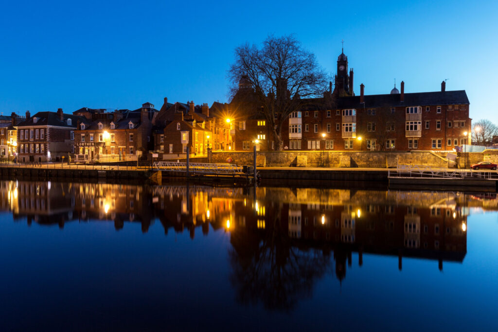 Walk: Waterfront walk in York Post image 4 Image name waterfront river ouse york night the 4 image from the post Walk: Waterfront walk in York in Yorkshire.com.