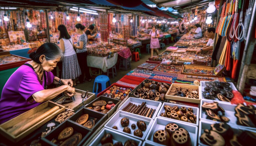 Skipton Christmas Market 2023: A Festive Wonderland Awaits Post image 3 Exploring unique gifts at market stalls