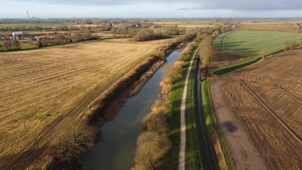 Walk: Selby Trails Part 2. The Waterways Trail Post image 1 Image name selby canal open fields yorkshire the 1 image from the post Walk: Selby Trails Part 2. The Waterways Trail in Yorkshire.com.